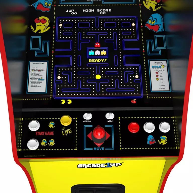 Arcade1UP Pac-Man Deluxe Arcade Machine 14-in-1 Games
