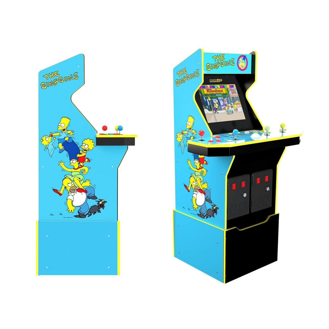 Arcade1Up The Simpsons 4-Player Wi-Fi Enabled Arcade Cabinet with Stool