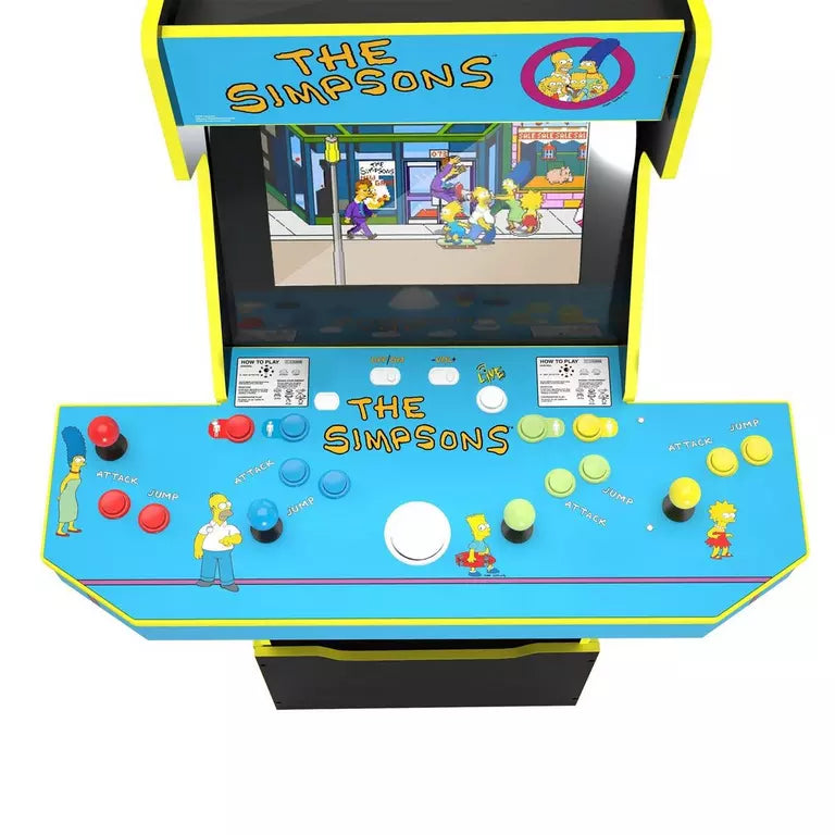 Arcade1Up The Simpsons 4-Player Wi-Fi Enabled Arcade Cabinet with Stool