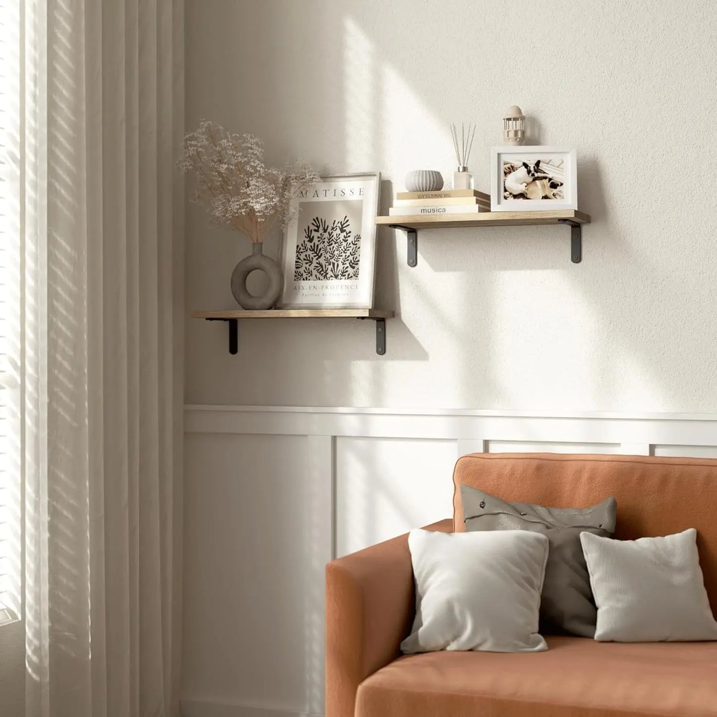 Étagères Murales en Bois