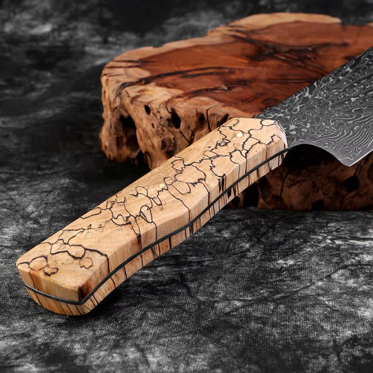 Couteau de Cuisine en Acier Damas