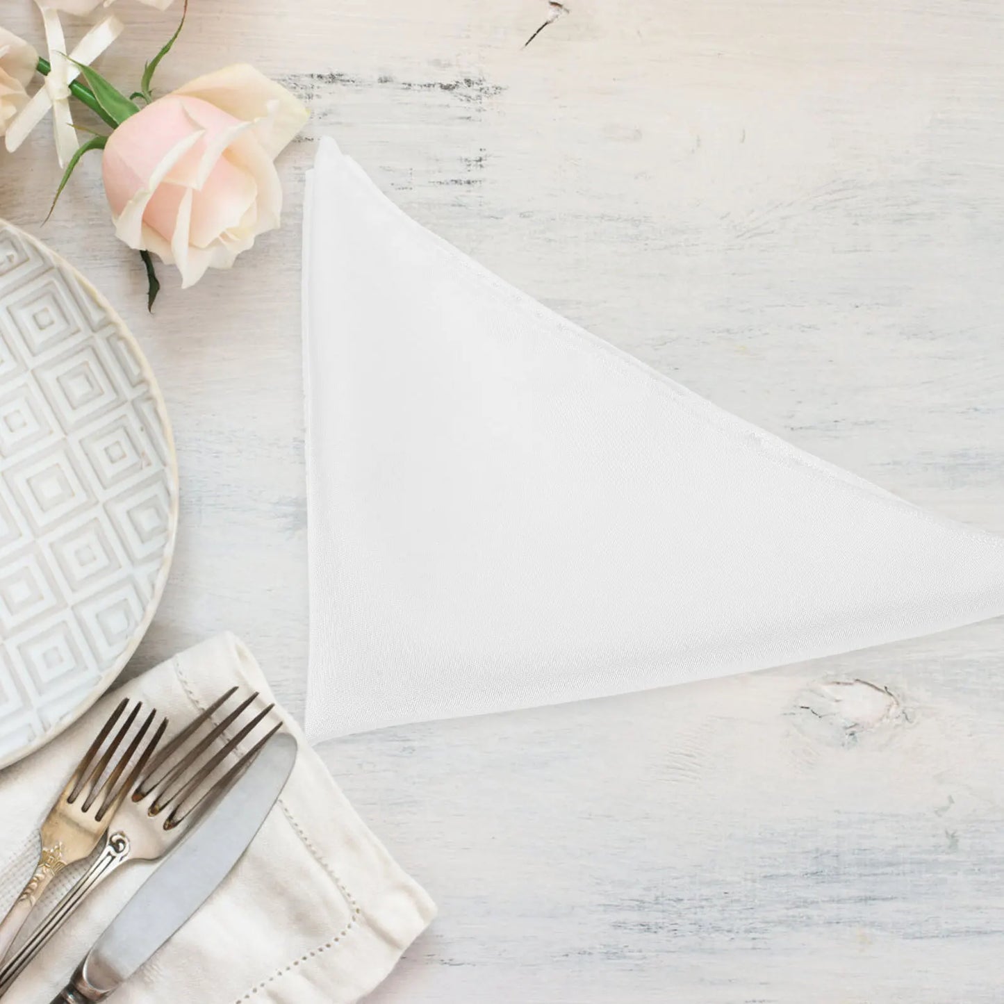 Ensemble de Serviettes de Table en Poly-Coton